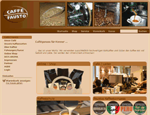 Tablet Screenshot of caffe-fausto.de